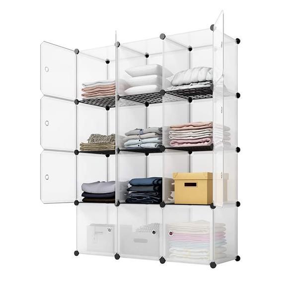 12-Cube Storage Shelf Cube Shelving Bookcase Bookshelf Organizing Closet Toy NEW