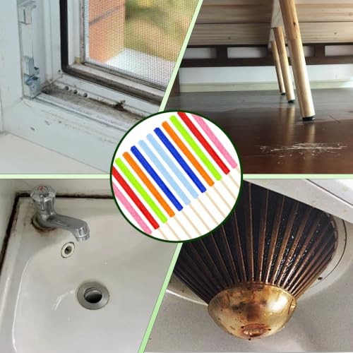 12 PCS Microfiber Detail Duster Sticks – Mini Crevice Fan Cleaning Brush