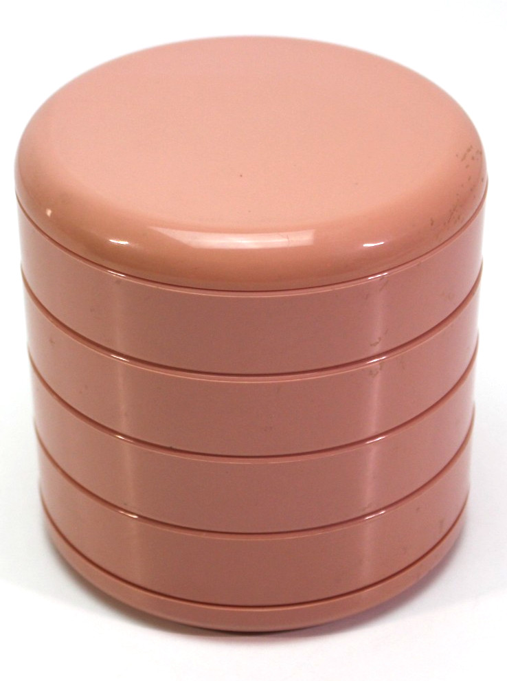 VTG InterDesign Swivel Organizer Mauve 4 Tier USA Circular Container Pink Auth.