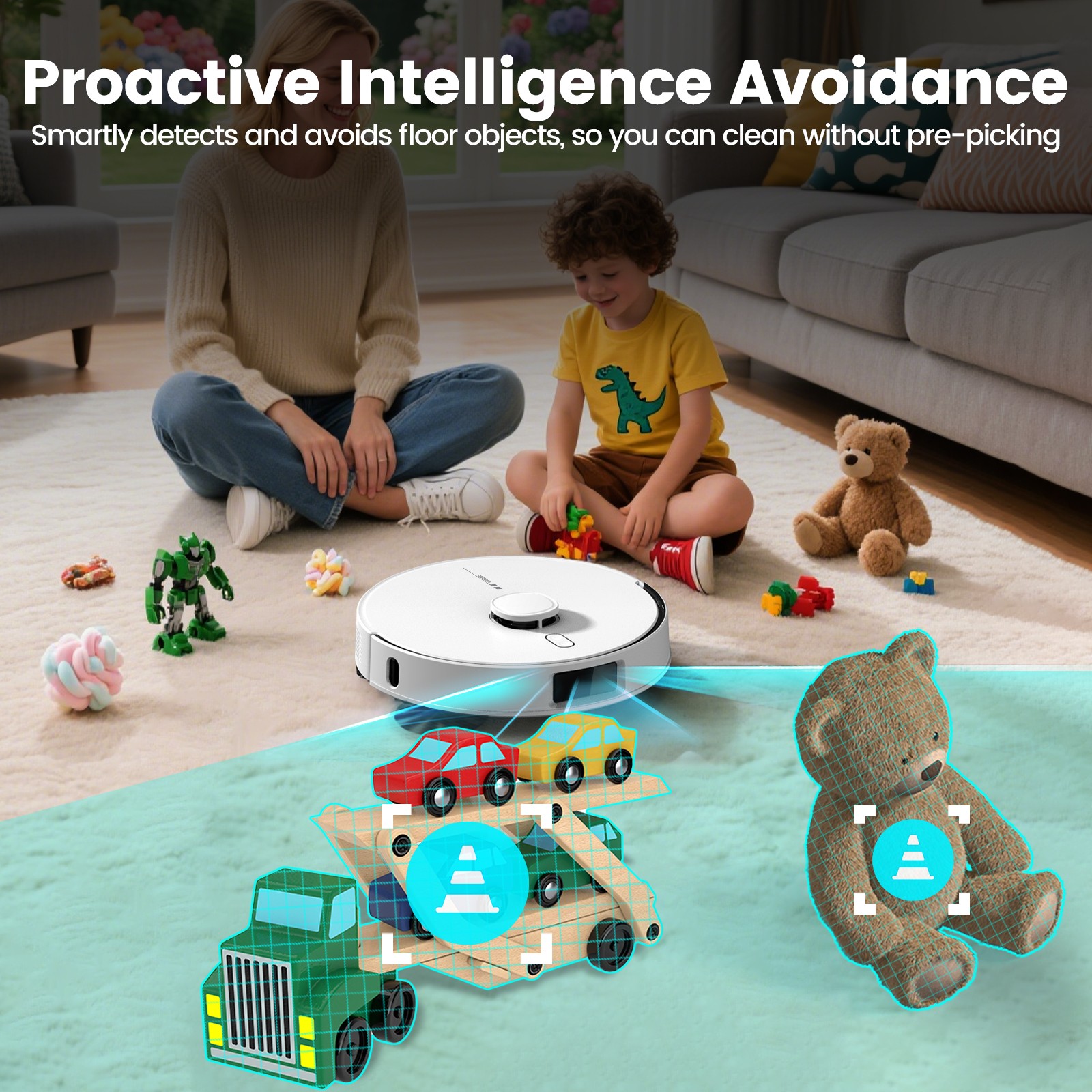Refurbished AIRROBO T30 LiDAR Robot Vacuum and Mop Cleaner Self Emptying 12000Pa