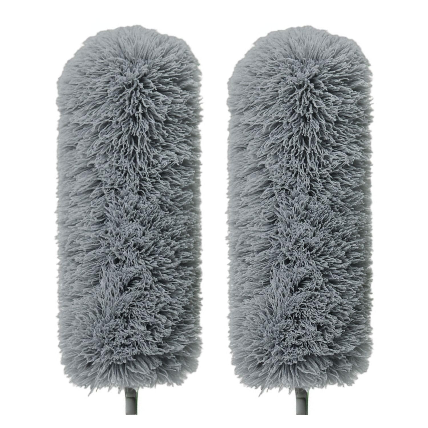 GÜTEWERK Extendable Feather 2 replacement heads, Replacement Head – Grey