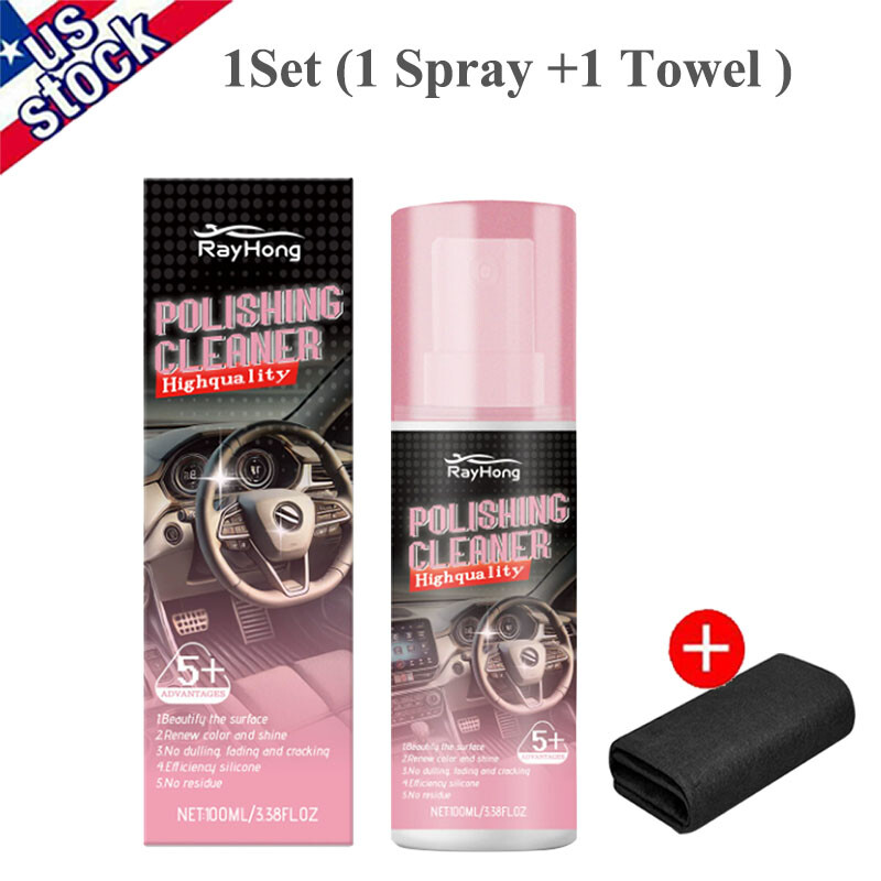 3PACK Car Interior Polish 100ml Car Interior Cleaner Interior Detailer Spray