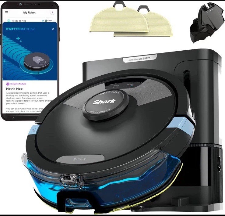 Shark Matrix Plus 2in1 Robot Vacuum & Mop with Sonic Mopping Matrix 2610WA NEW