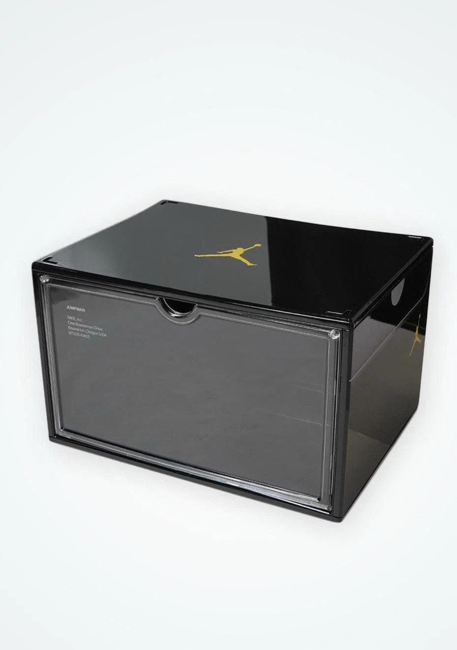 US SELLER -NIKE Black Plastic Shoe Box One Piece exclusively in Asia