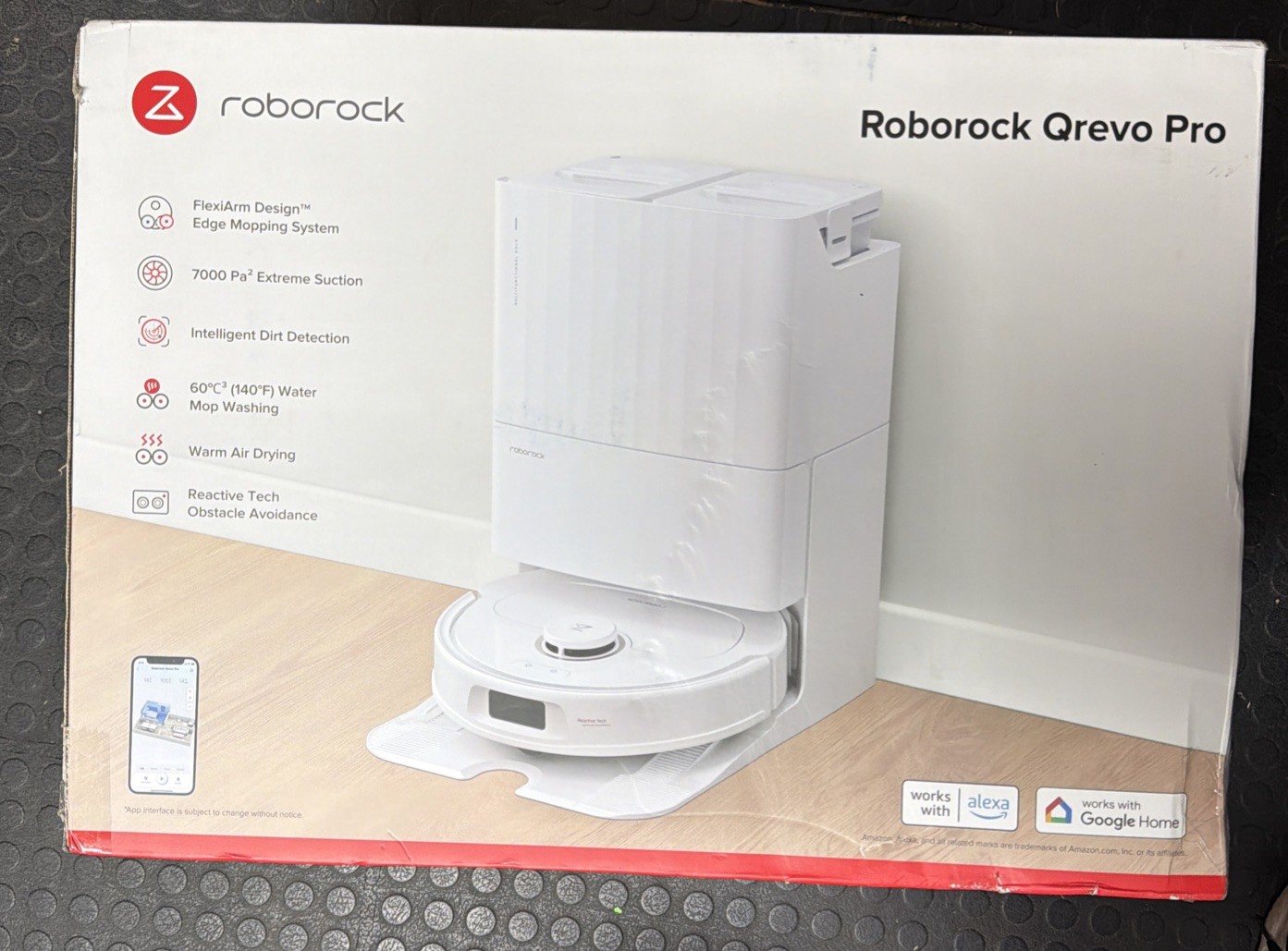 Roborock Qrevo Pro Robot Vacuum and Mop with FlexiArm Edge Mopping