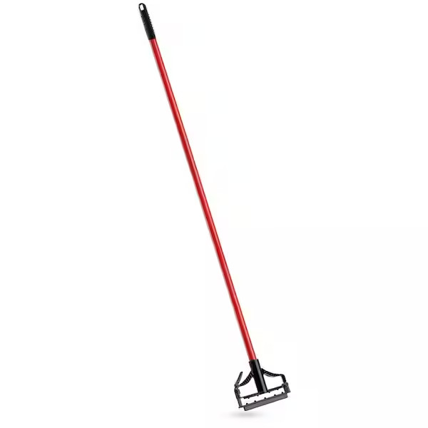 Commercial Industrial All Purpose Heavy Duty Mop Handle Red Steel Grip 60-inch