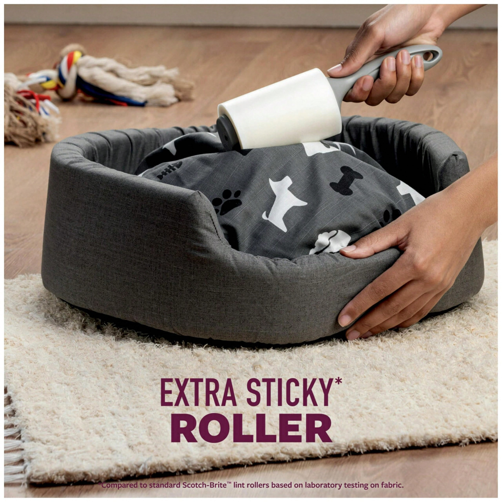 Extra Sticky Roller Dog Cat Hair, Fuzz Lint Remover Sheet For Cloth & Carpet