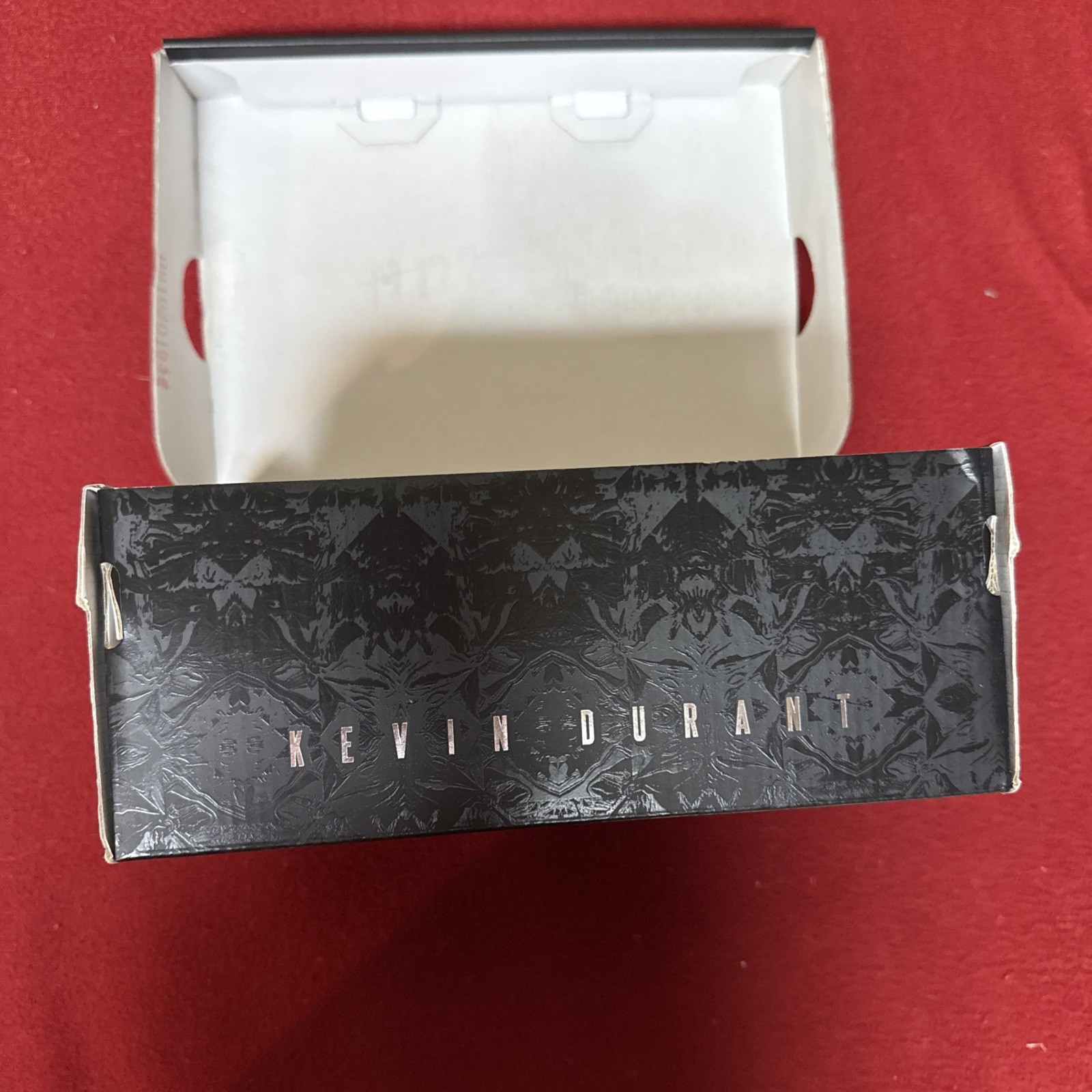 Nike KD9 Kevin Durant Empty Shoe Replacement Box 9.5 X6.5X3.75” Black Silver