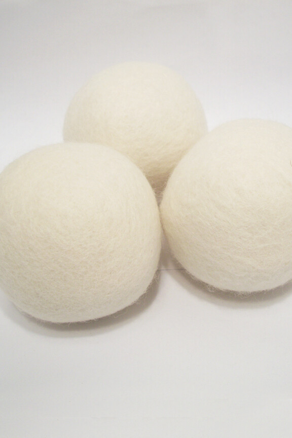 3-Pack – Natural Wool Dryer Balls | A Fabric Softener Alternative