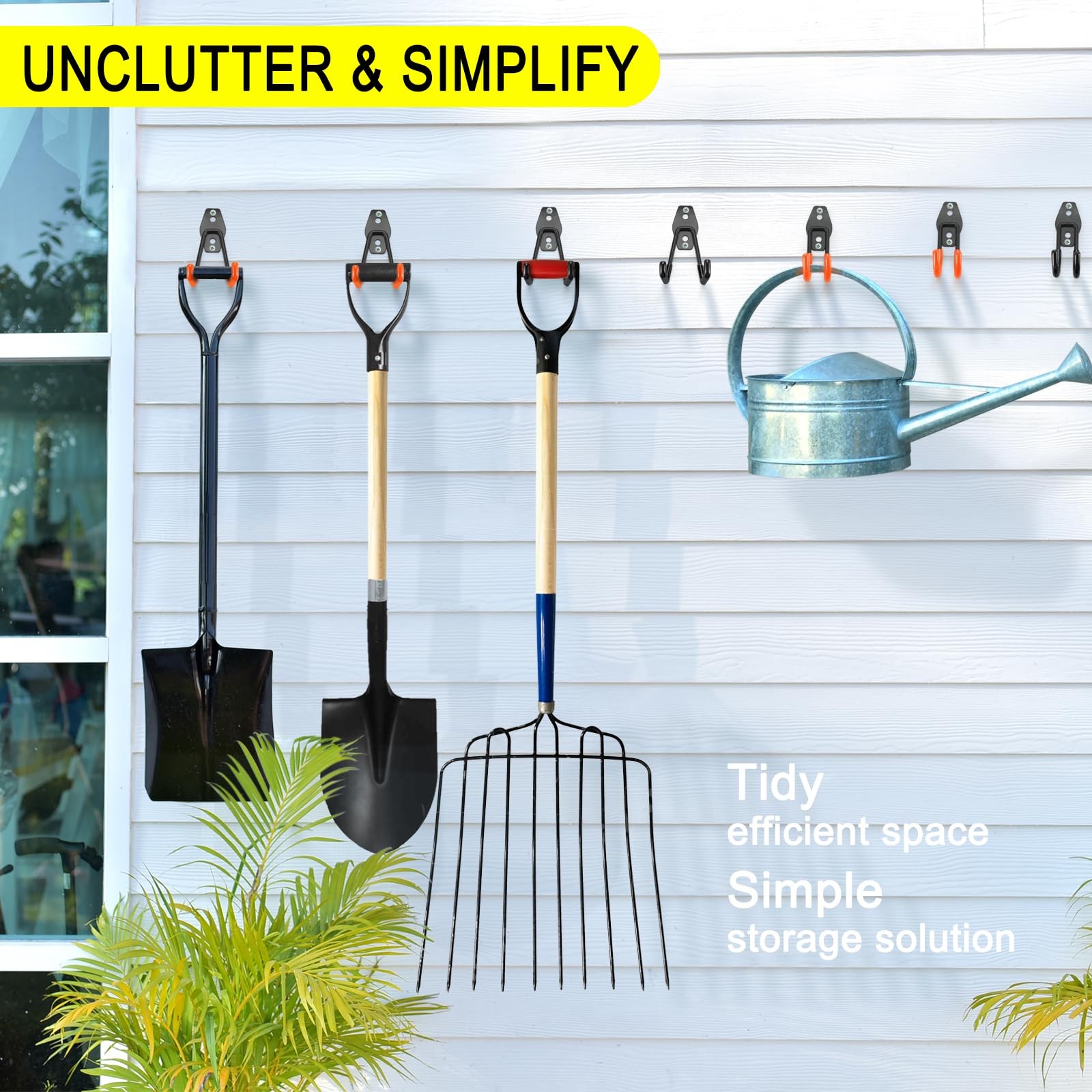 Garage Hooks 2.75 Inch U Heavy Duty Wall Mount Storage – Organize Ladders, Tools
