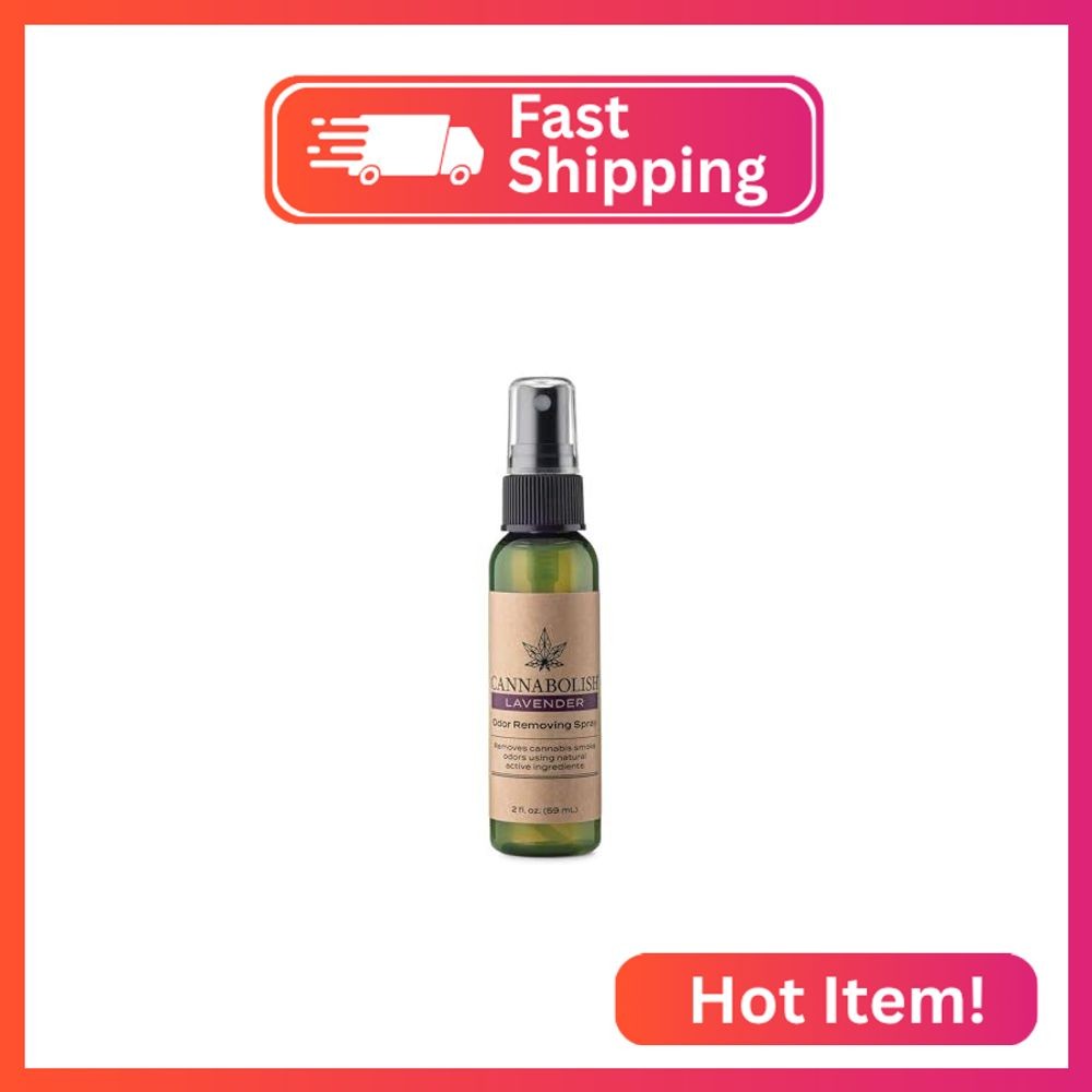Cannabolish Lavender Odor Removing Spray and Air Freshener, 2 fl. oz. Travel Siz