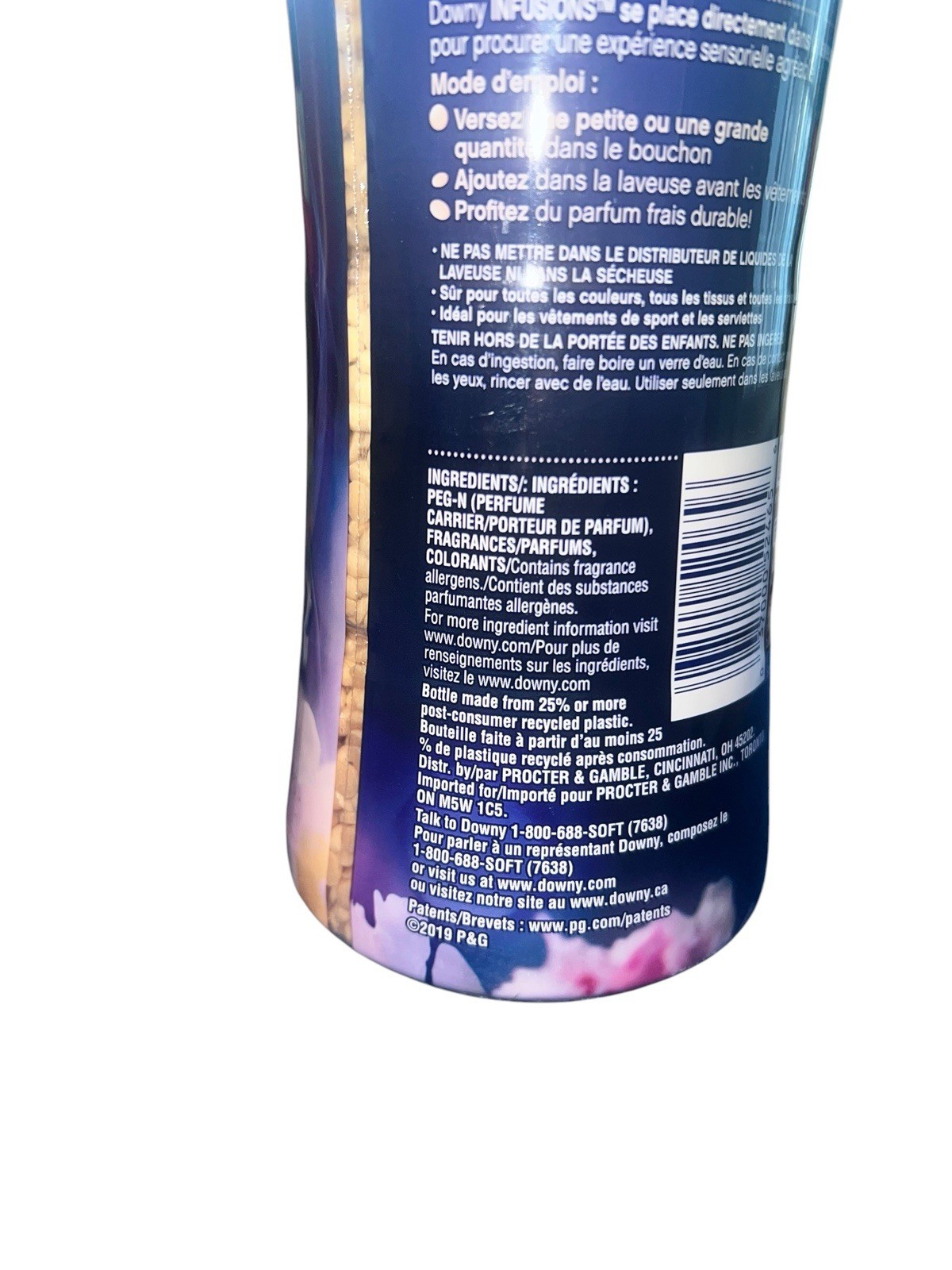 Downy Infusions Romantic White Tea Peony Scent Booster 20.1oz Full Discontinued