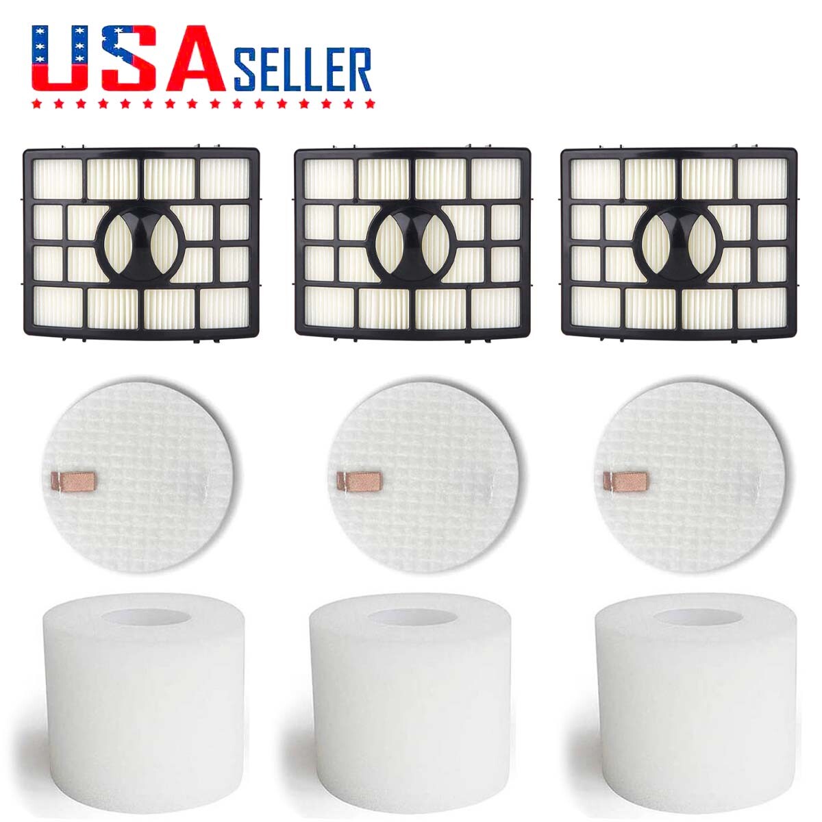 HEPA Foam and Felt Filter for Shark Rotator Powered Lift Away NV652 NV750W NV751