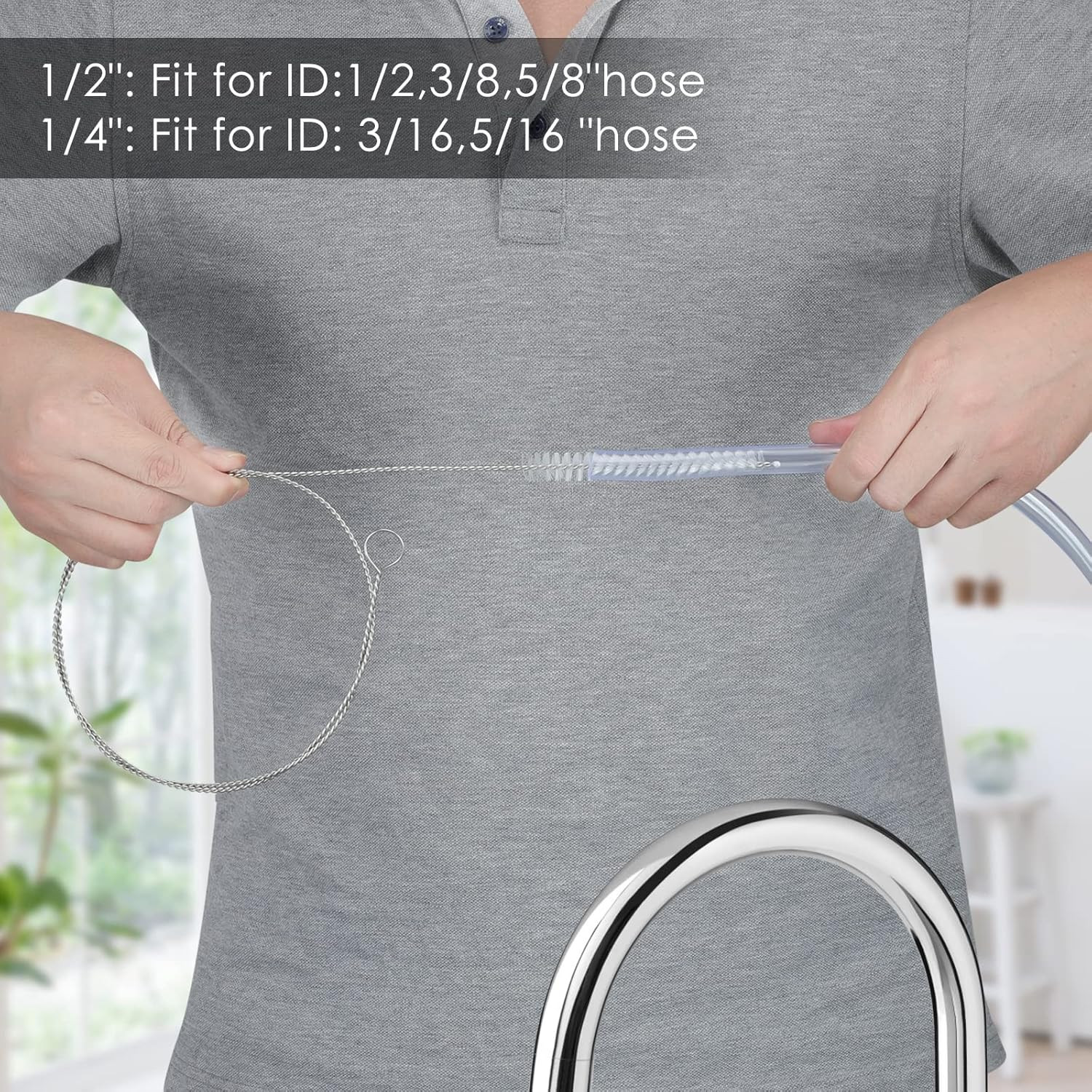 40 Inches Brush Cleaner For Cleaning Straw Kegerator Feeding Tube Siphon Hose Su