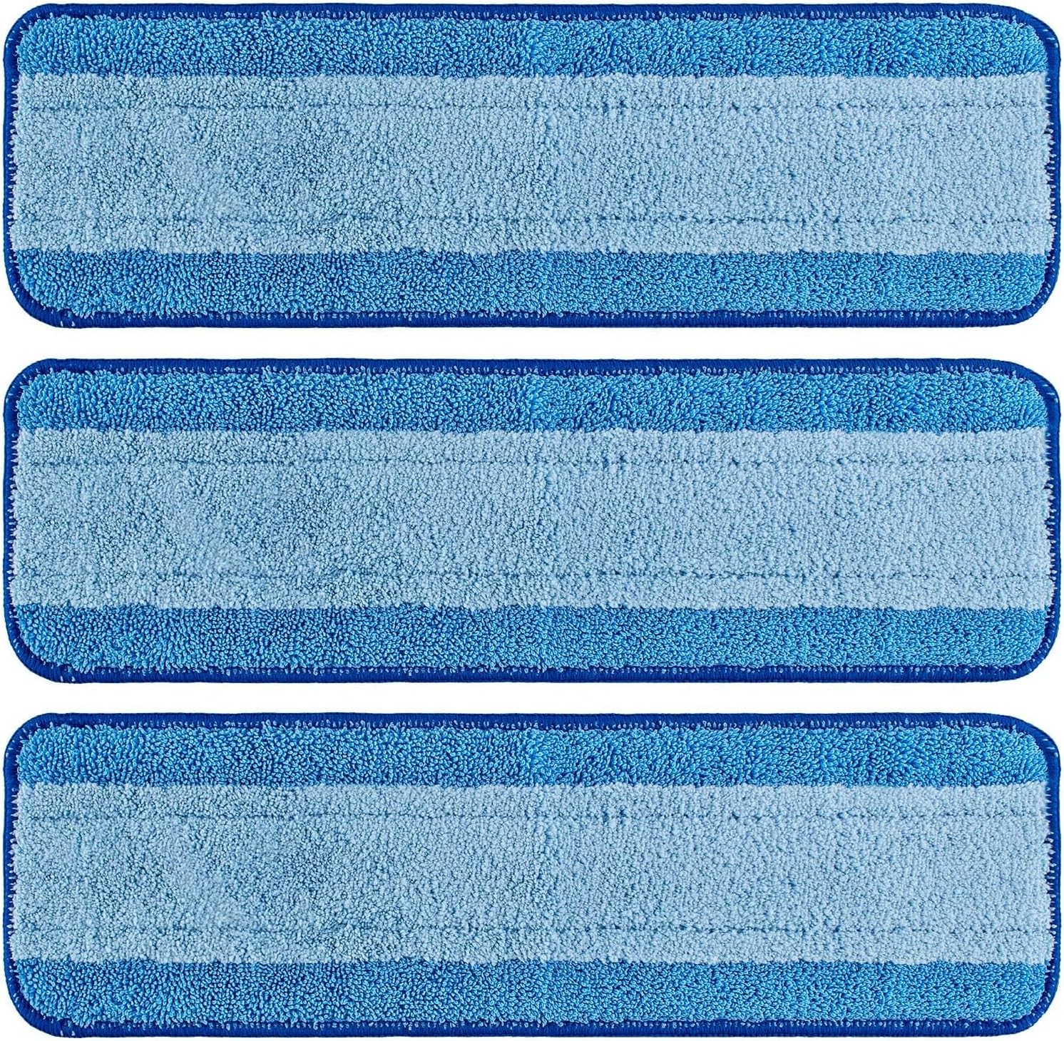 Microfiber Mop Replacement Pads, 18 Inch, 3 Pack for Cleaning