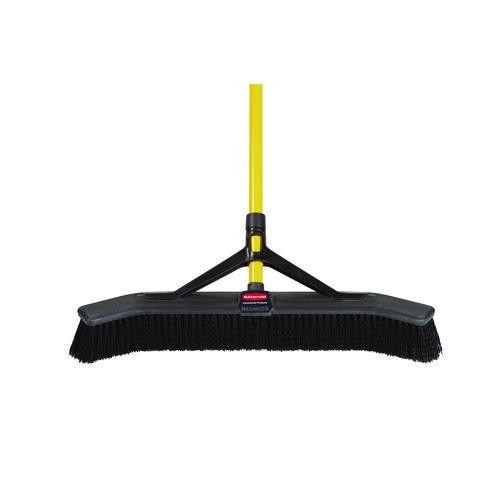 Rubbermaid Commercial Maximizer Push Broom, Poly Bristles, 36×58.13″, Steel