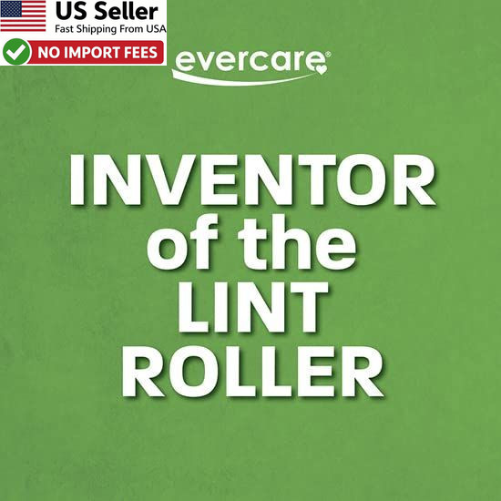 Evercare Pet Lint Roller Refill 60 Sheets 6 Count Pack Hair Removal Green USA