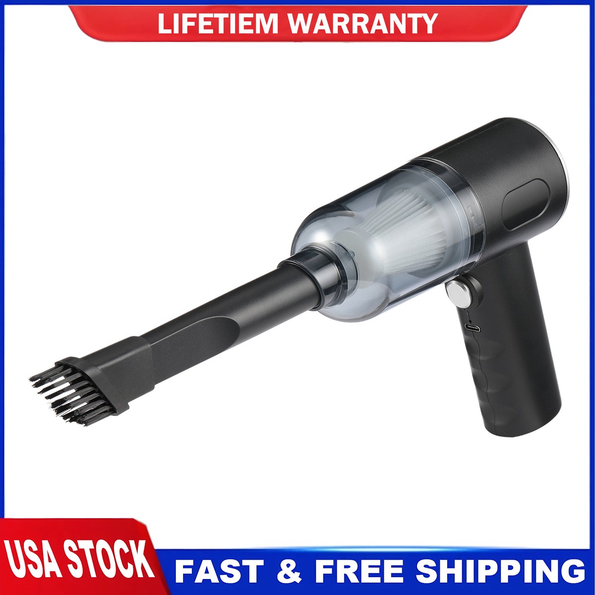 Multi Surface Vacuum Cleaner Blower Suction for Car Interior Cleaning