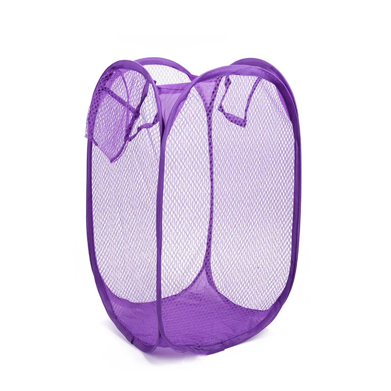 Mesh breathable laundry basket, foldable large miscellaneous laundry basket
