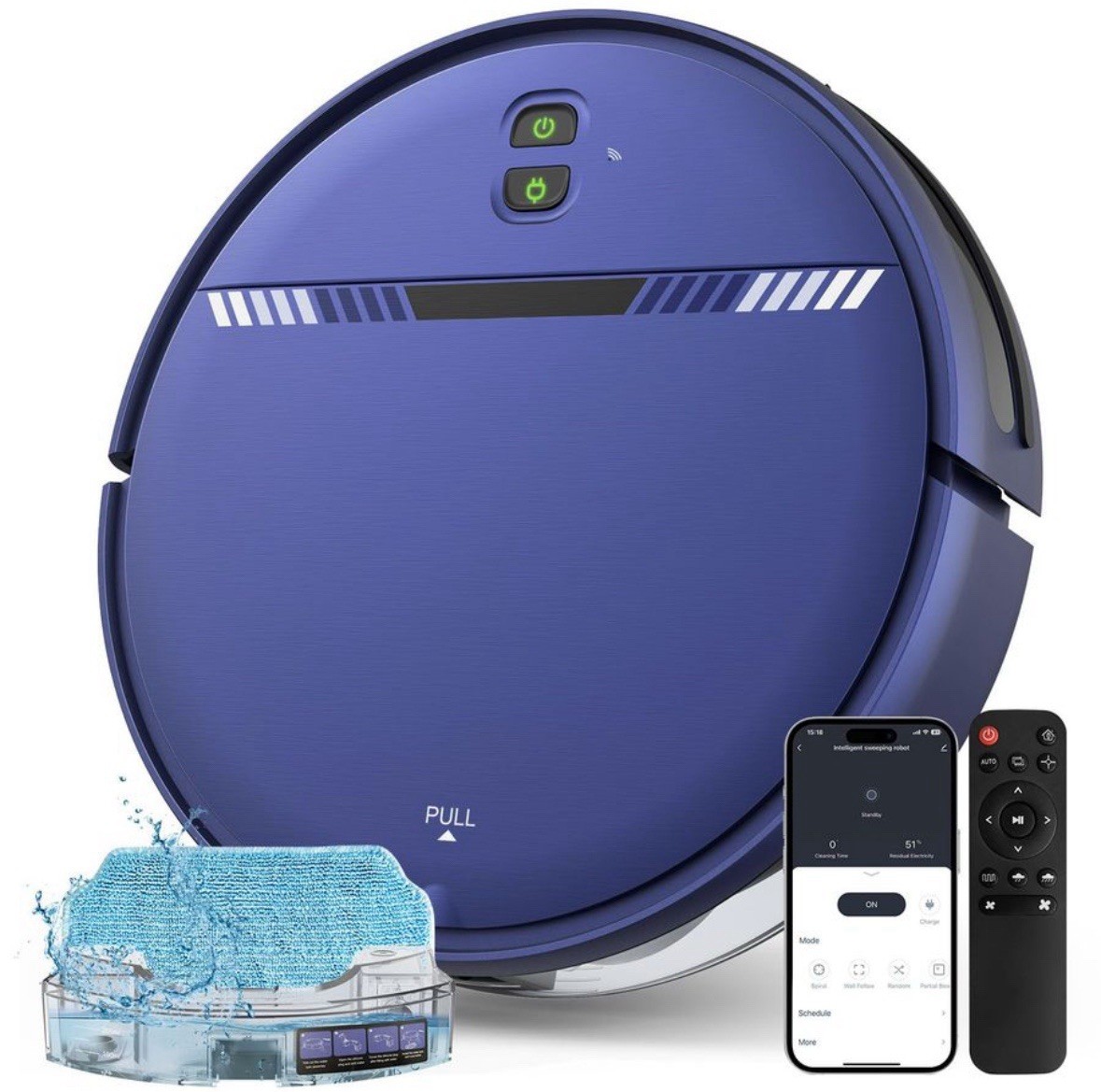 NEW Open Box BR151 Robot Vacuum Cleaner Smart WiFi App Robotic Vacuum & Mop