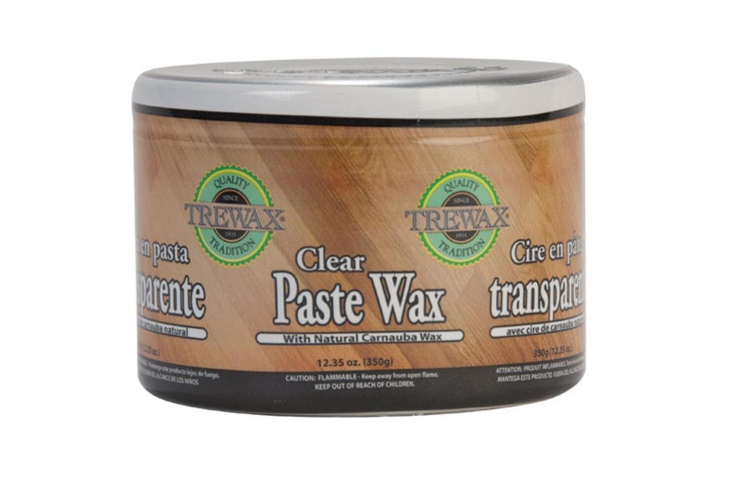 Trewax Paste Wax with Carnauba 12.35 oz Clear Surface Protection Polish