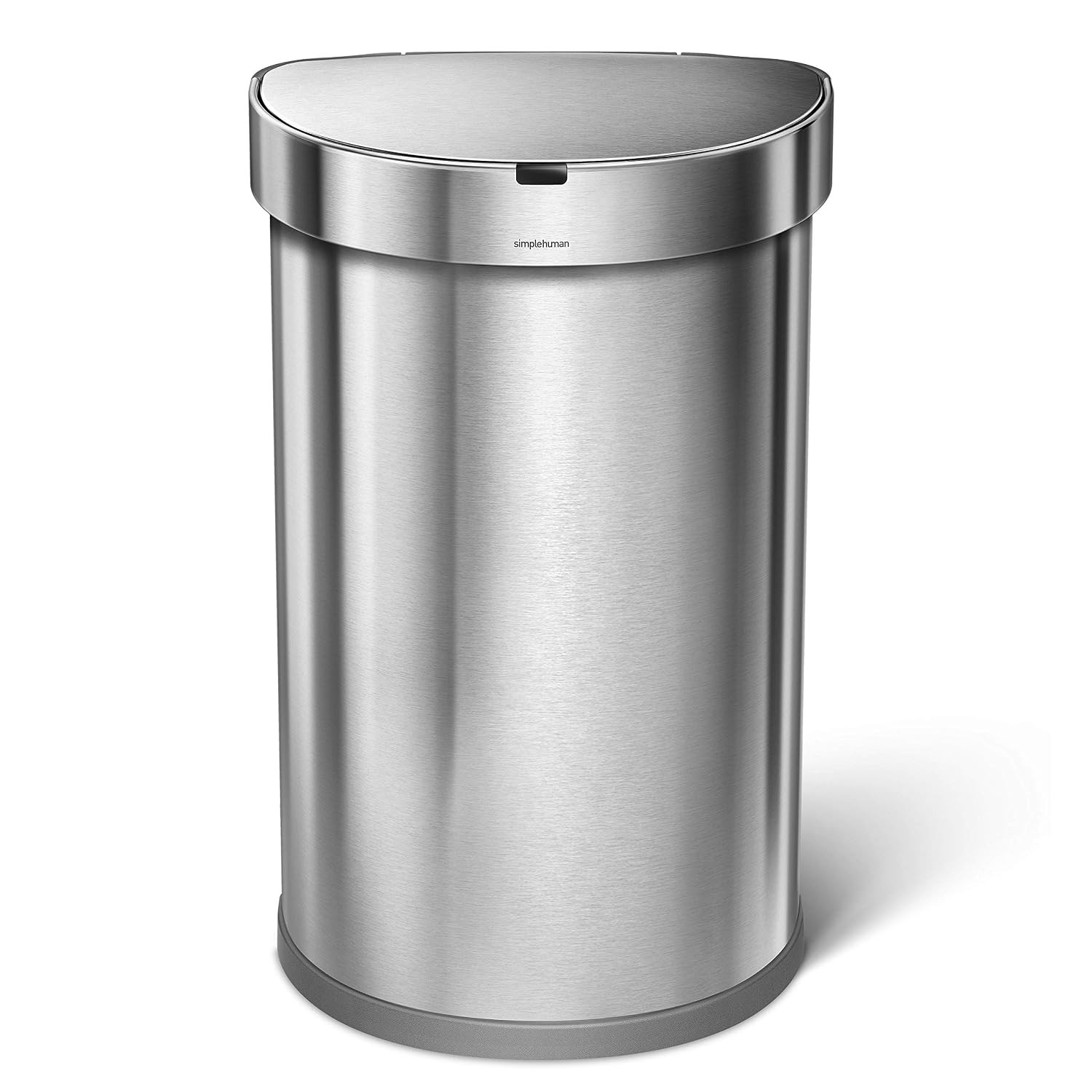Simplehuman 45 Liter / 12 Gallon Semi-Round Automatic Sensor Trash Can, Brushed