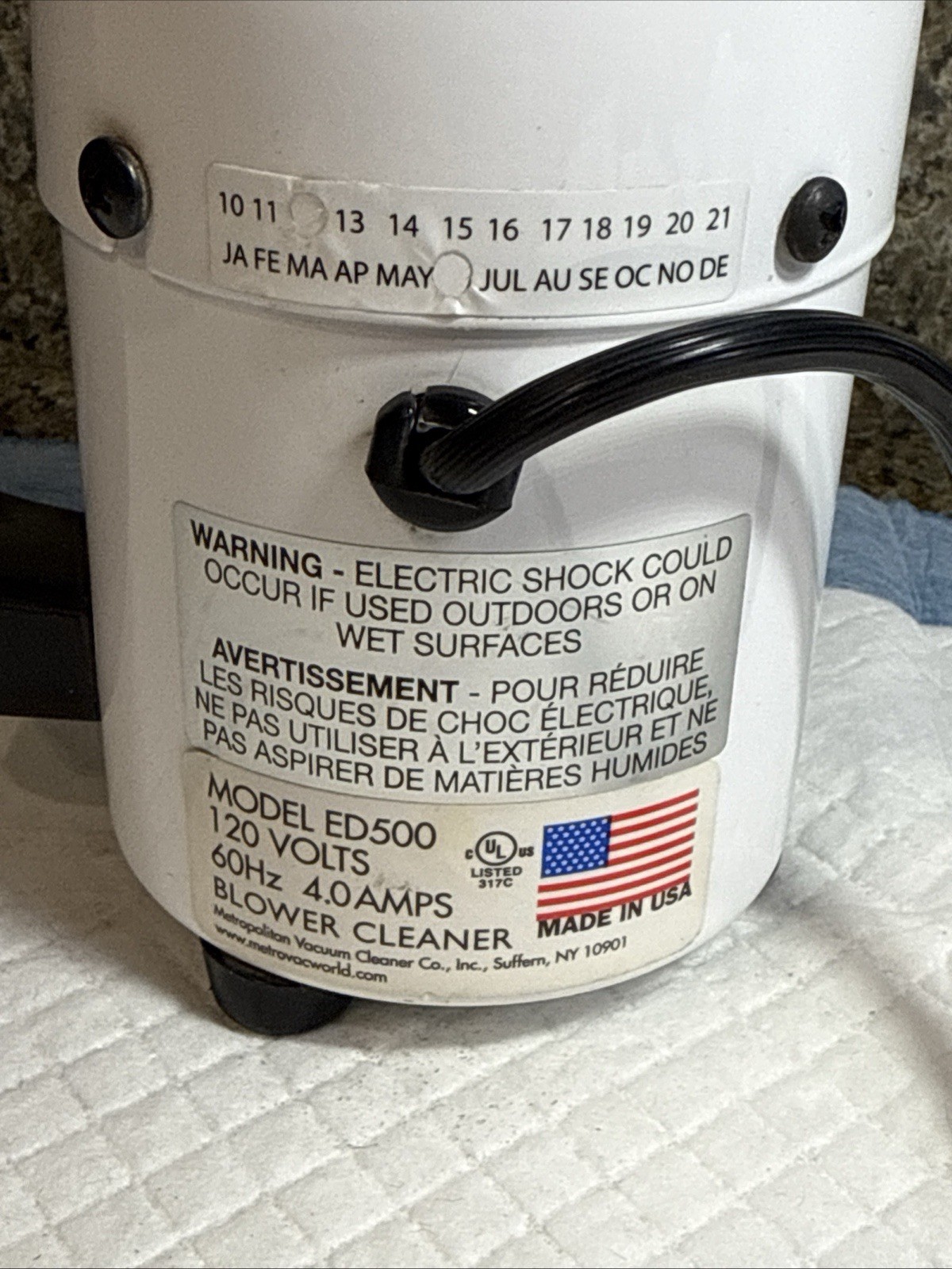 MetroVac ED500 – DataVac Electric Duster – Electronics Duster Air Blower tested