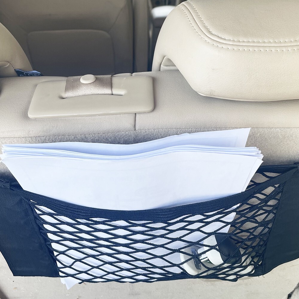 1 PCS Net Bag Edge Storage Phone Holder Auto Car Hanging Back Seat Organizer