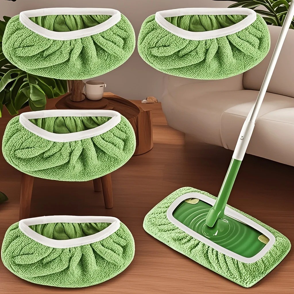 Reusable Mop Pads 4PCS Ultra Fine Fiber Strong Water Absorption Pads
