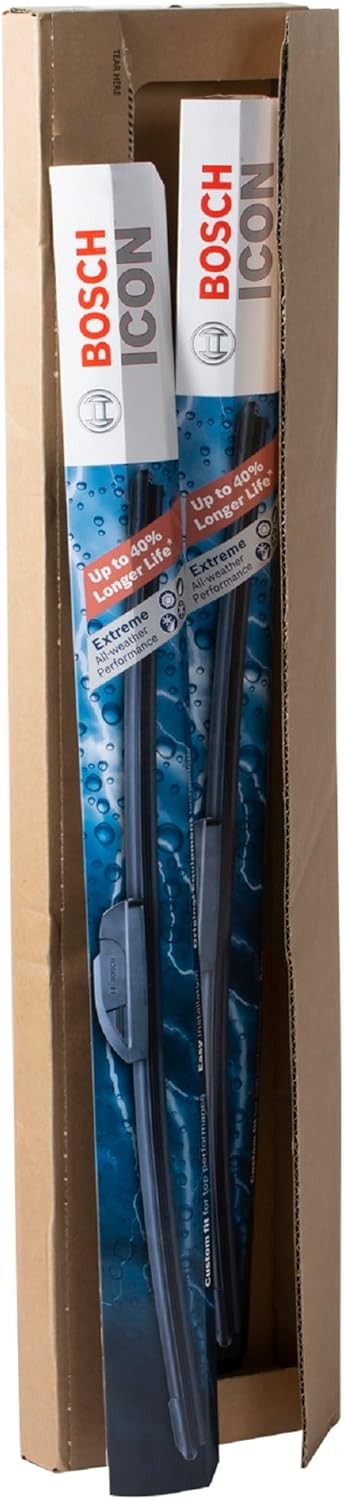22A22B ICON Beam Wiper Blades – Driver and Passenger Side – Set of 2 Blade