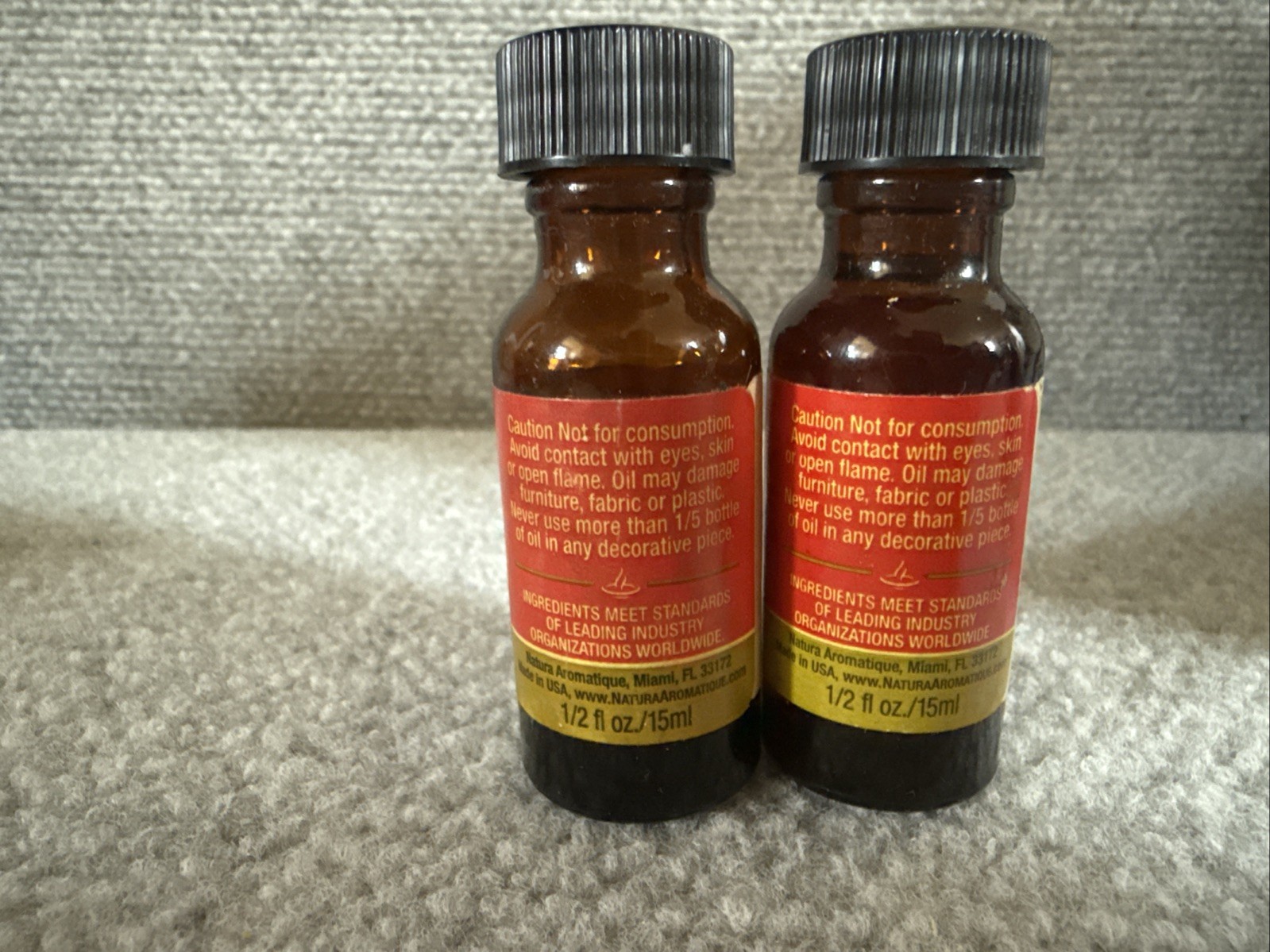 2 Natura Aromatique Nag Champa & Sandalwood Essential Oils 1/2fl Oz