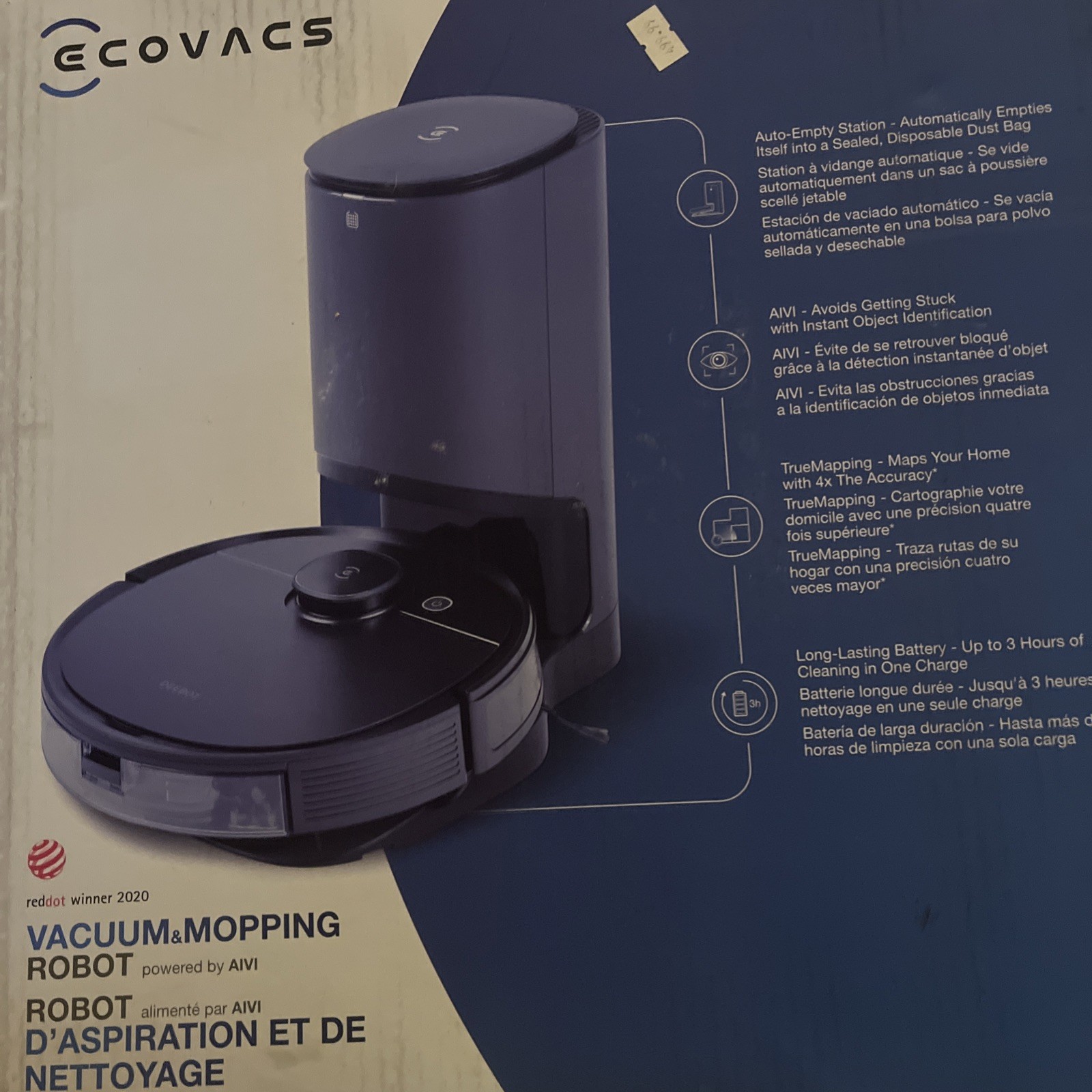 Ecovacs DEEBOT OZMO T8 OzmoT8 Robotic Vacuum Cleaner