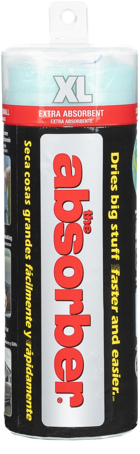 The Absorber XL 18″ x 29″ – Synthetic Premium Drying Chamois Cloth for Cars a…