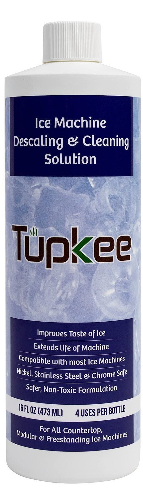 Tupkee Ice Machine Cleaner Nickel Safe, 16oz Ice Maker Cleaner, Universal 4 Pack