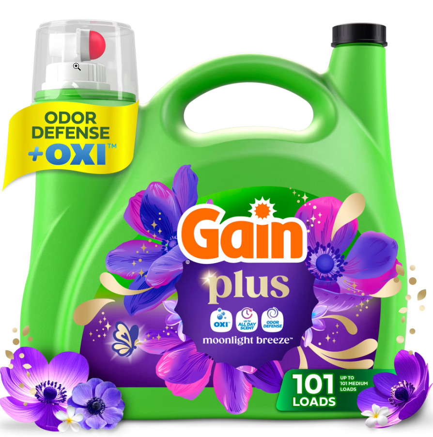 Free Ship – Gain Moonlight Breeze Liquid Laundry Detergent Plus OXI 133 fl oz