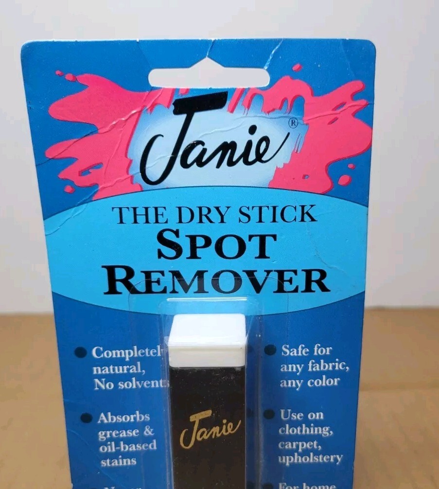 Janie The Dry Stick Spot Remover Cleaner 0.4 oz – NEW AND SEALED IN PACK!
