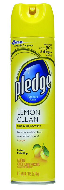 2pk ~ Pledge Lemon Scent Furniture Polish 9.7 oz. Clean Dust Shine Protect 72372