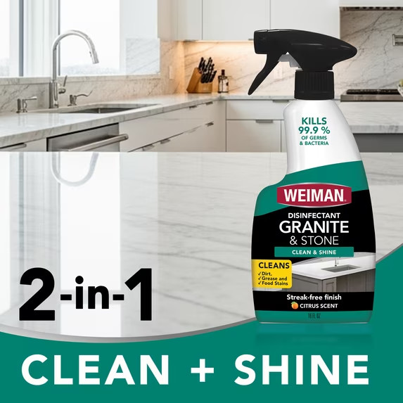 Weiman Granite & Stone Cleaner & Polish, 16 fl oz