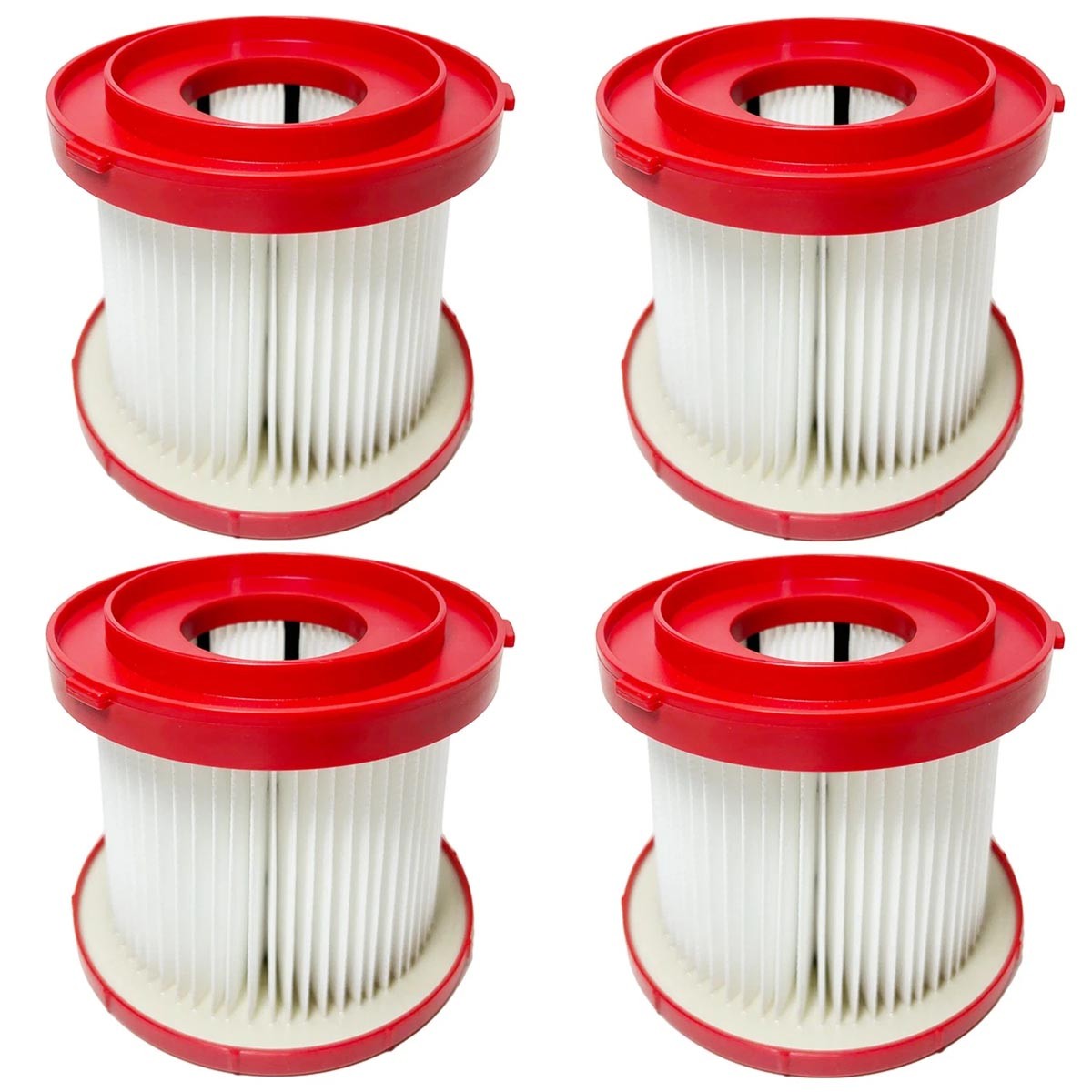 4 Pack 49-90-1900 Replacement Filter for Milwaukee M18 M12 Wet/Dry Shop Vac