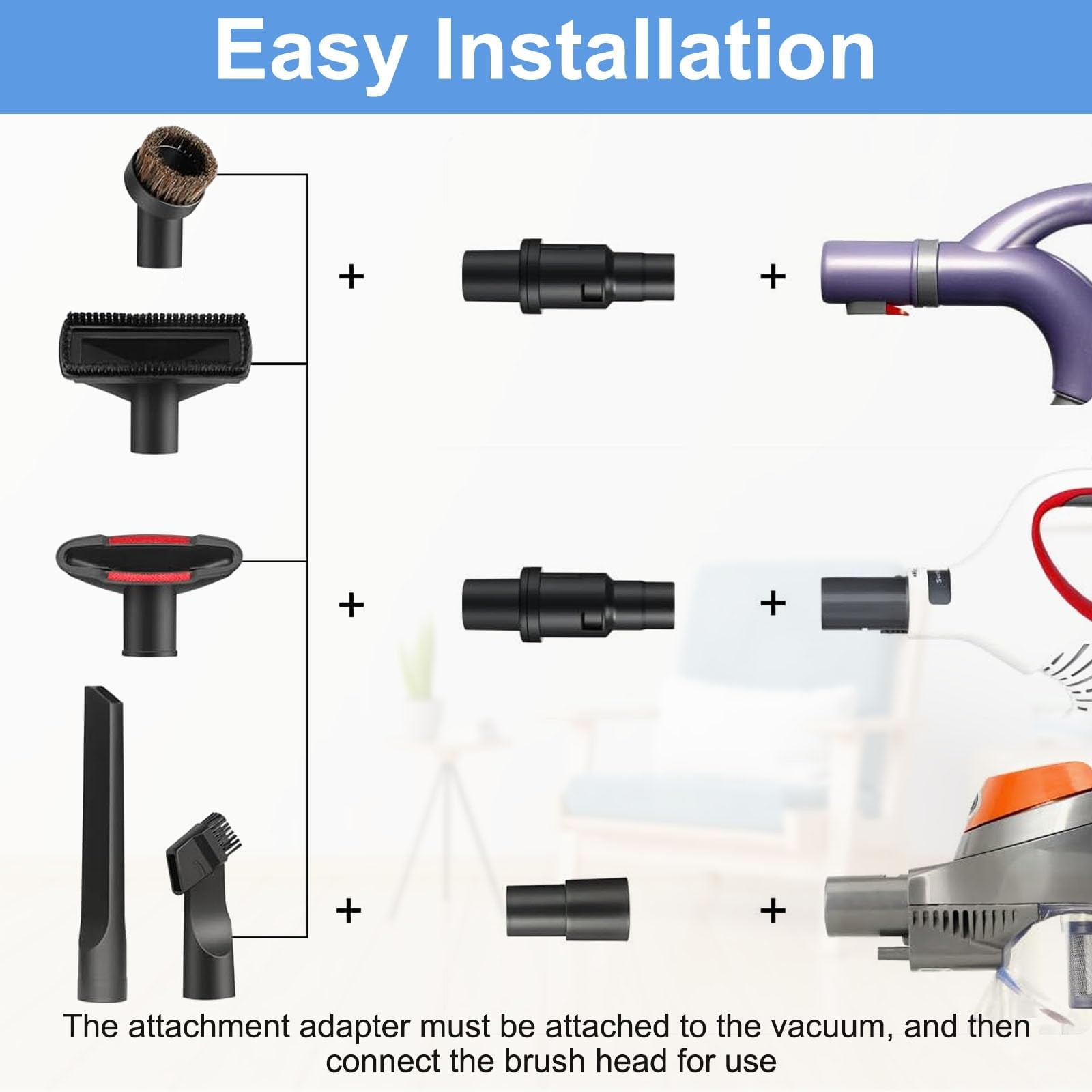 9Pcs 1 1/4″” (32mm) Vacuum Attachments Fit for Shark Navigator Lift-Away NV35…
