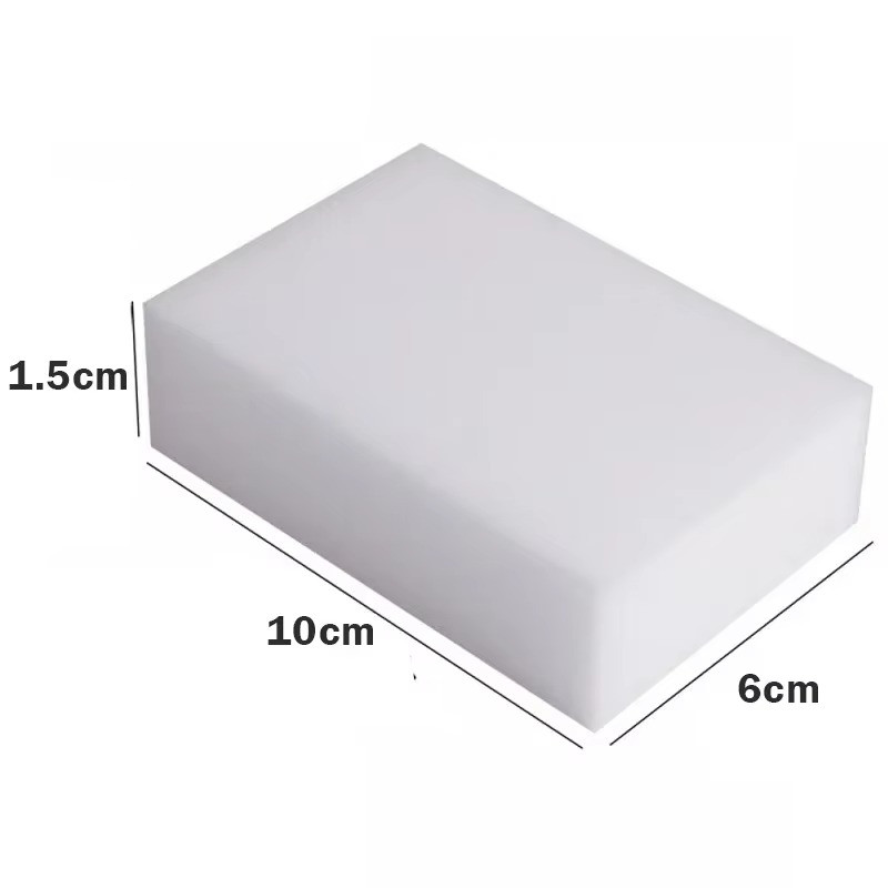 100 PCS Sponge Eraser BULK PACK Melamine Cleaning Foam Thick Kitchen Bath