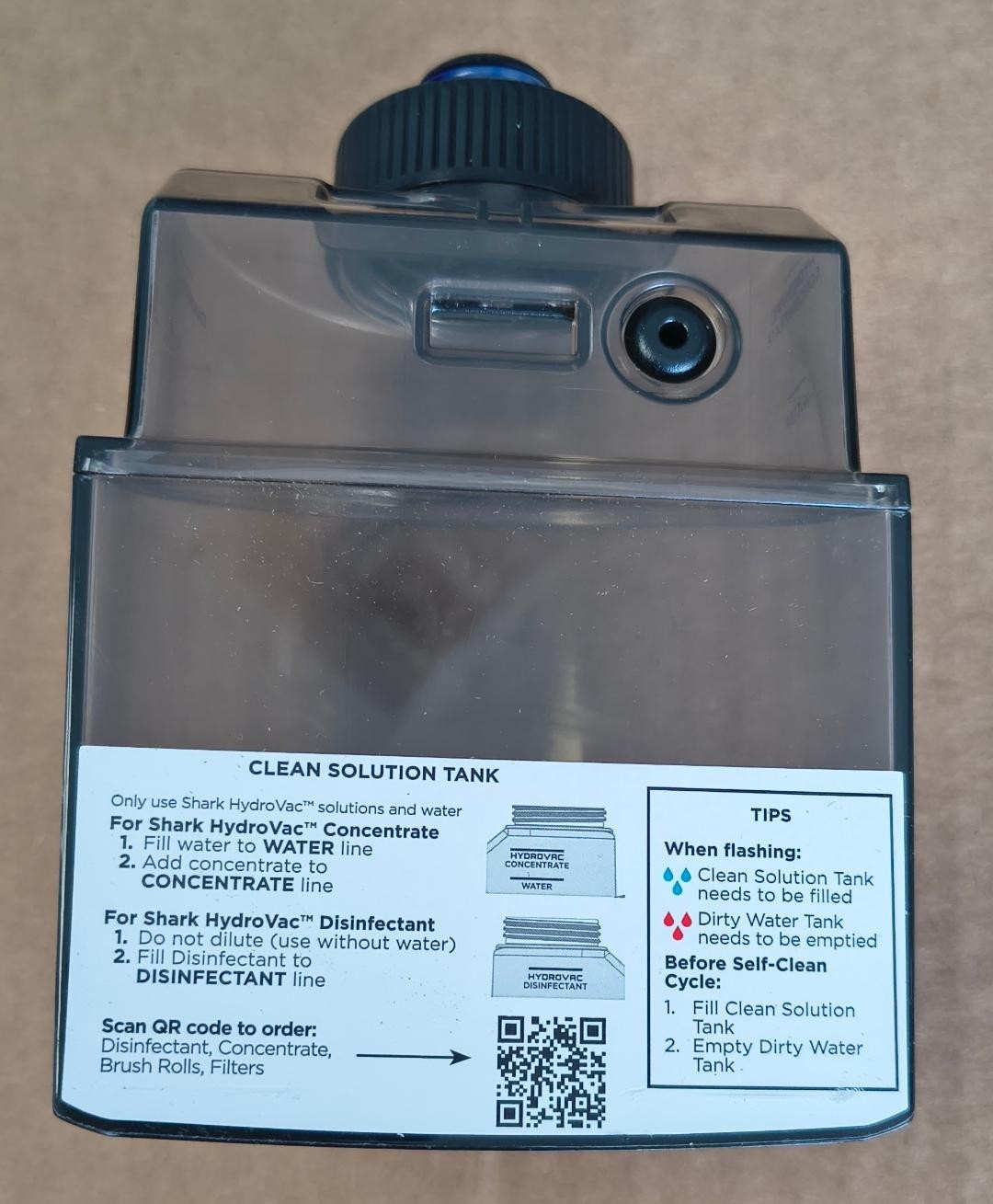 Genuine OEM Shark CLEAN SOLUTION TANK for WD261 Cordless Stick Vacuum Free Ship
