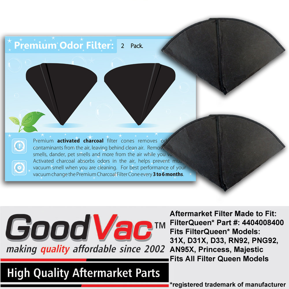 GoodVac Activated Charcoal Cones to Fit ANY Filter Queen Vacuuum