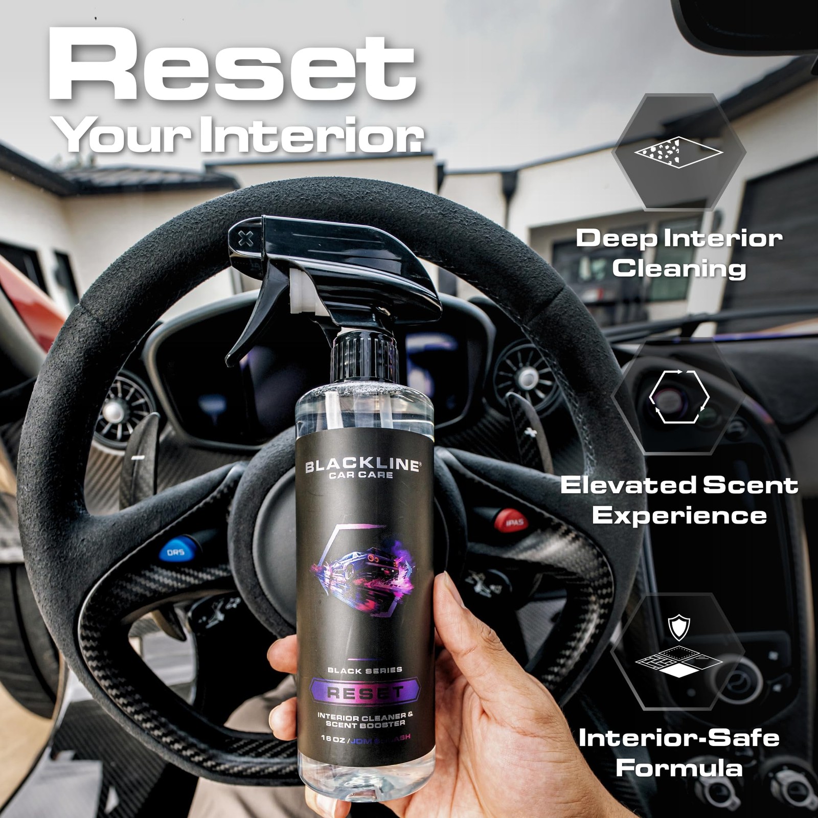 Luxury Scented Leather Interior Car Cleaner Reset Deep Cleans & Deodorizes Al…