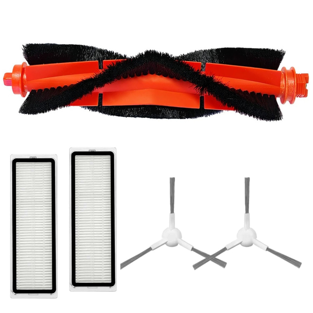 For Xiaomi S40C E101 Vacuum Cleaner Main Brush Side Brush and Filter Kit 1 Set