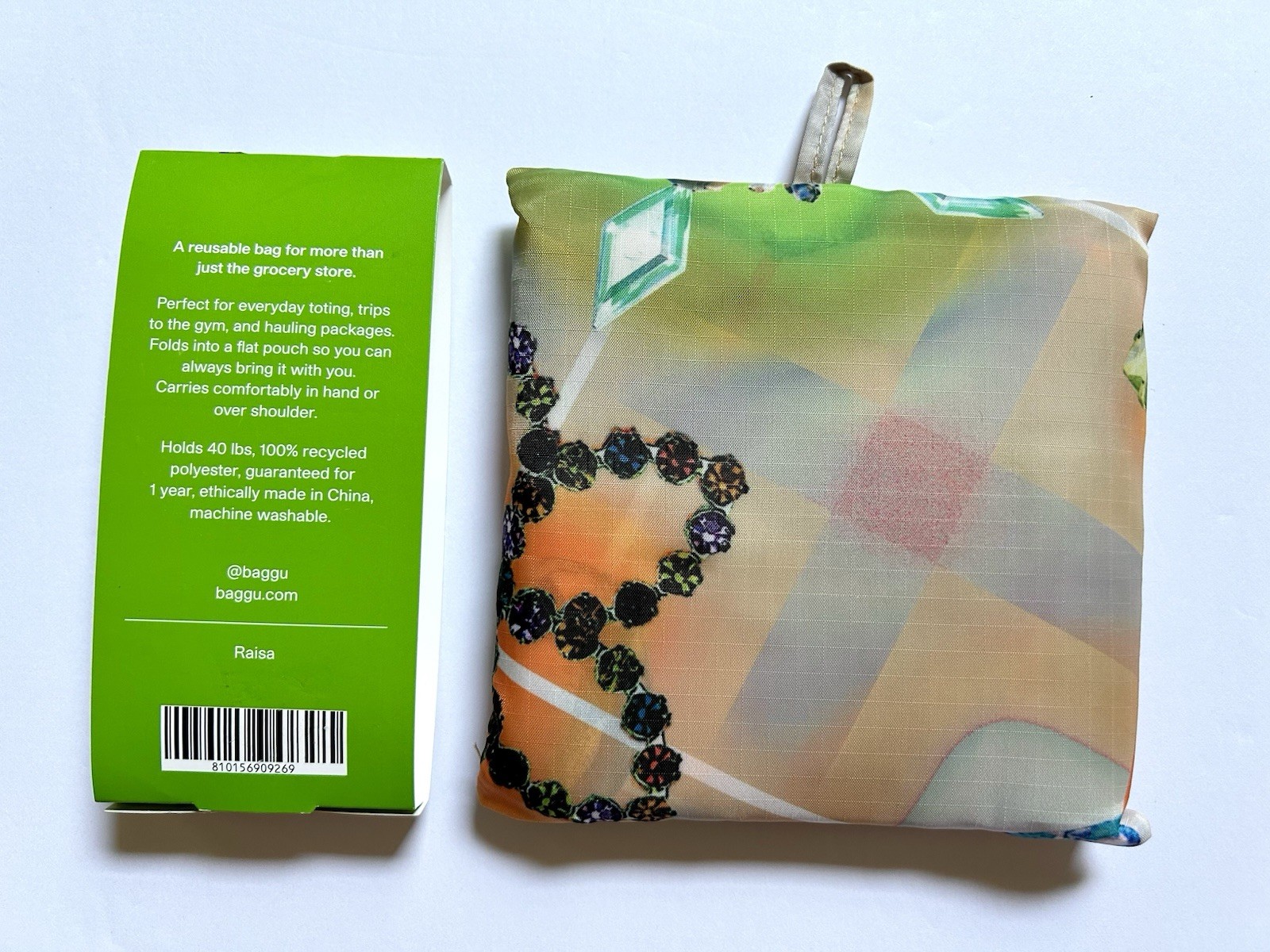 NEW! Baggu x Julia Heuer STANDARD BAG in “Raisa” Recycled Nylon SOLD OUT + RARE!