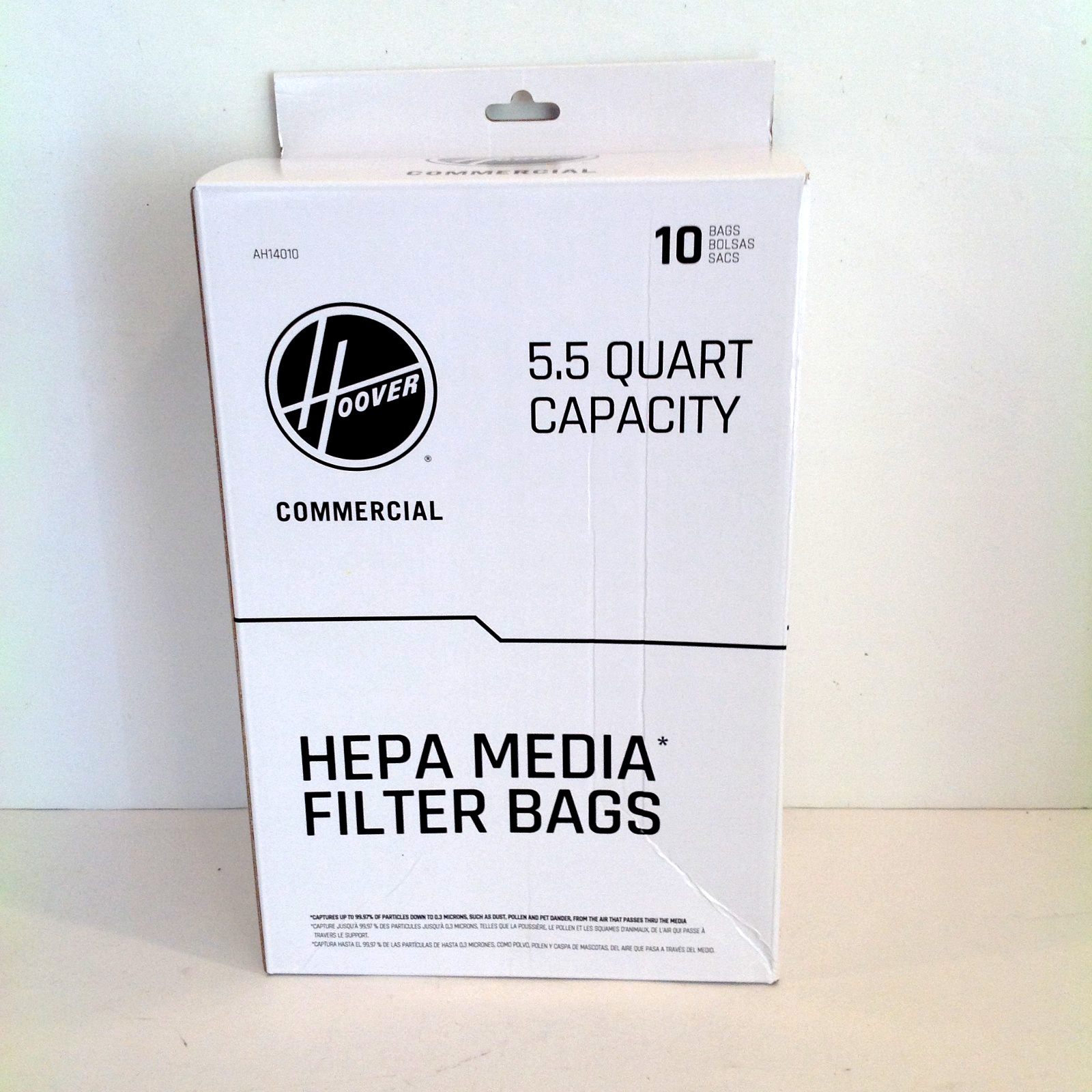 10 Pack Genuine Hoover AH14010 5.5 Qt. HEPA Media Filter Bags CH90600V CH91600V