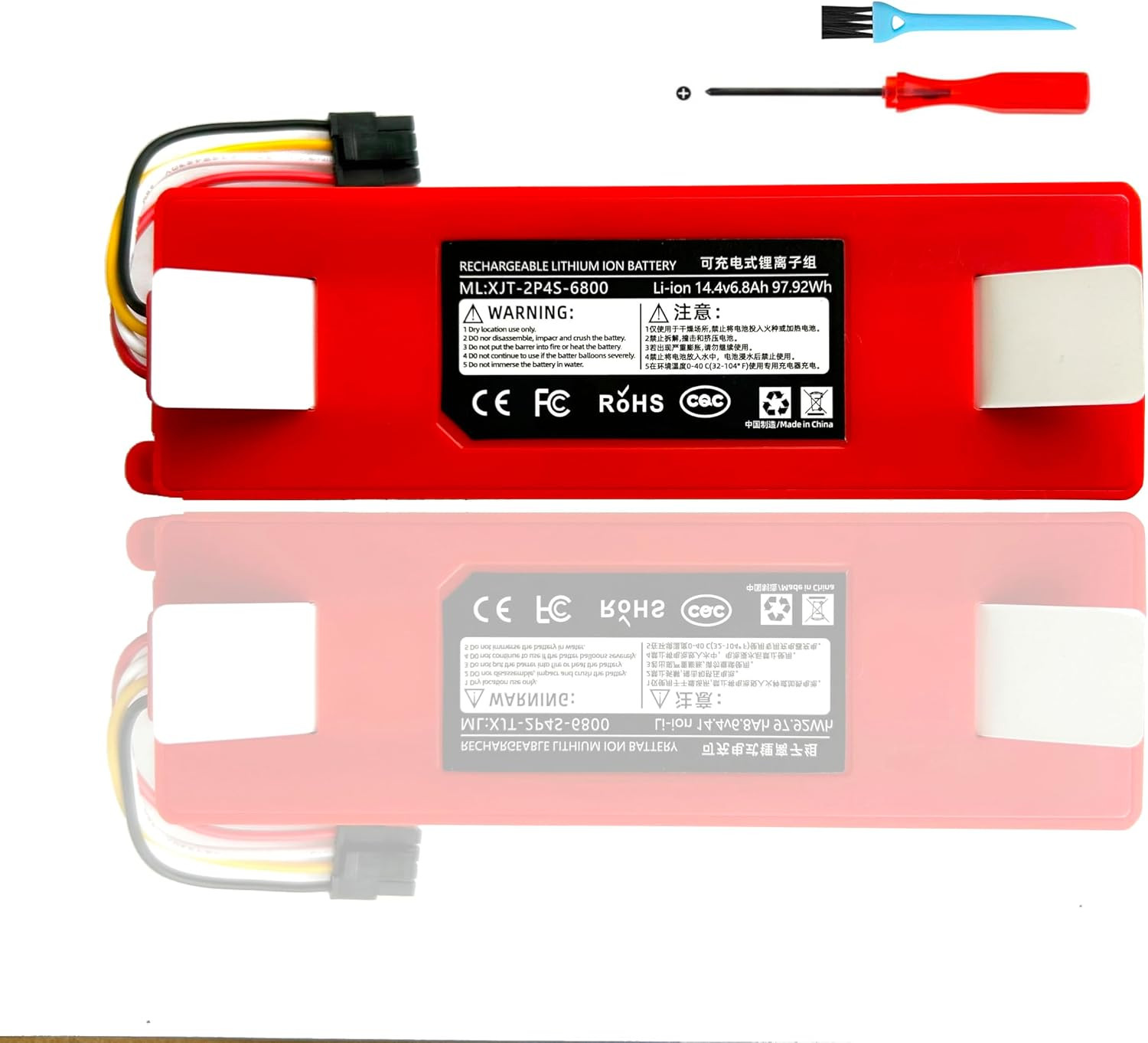 Robot Vacuum Cleaner Battery for Xiaomi Roborock S50 S51 S55 S5 E20 E25 C10 T6 T