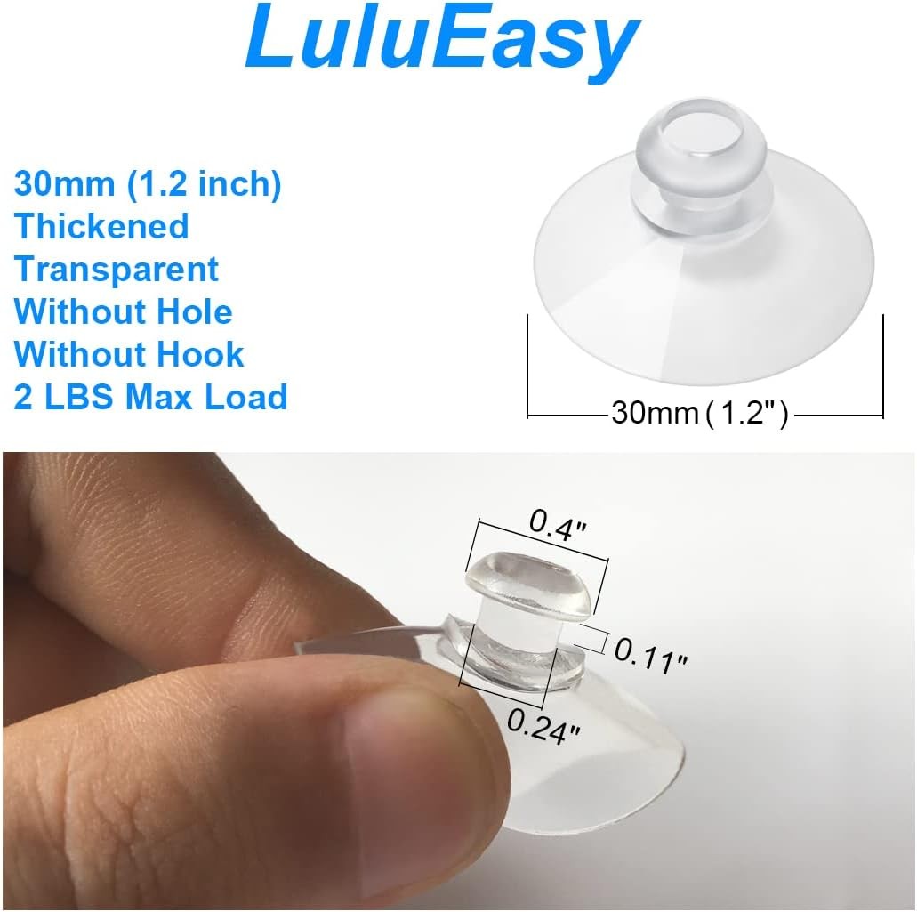 30mm 10 Pieces Small Suction Cups Clear Thick Without Hooks Without Holes,