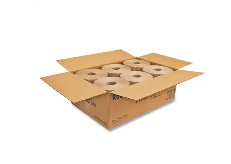 8 in. x 800 ft. Brown Morsoft Universal Roll Towels (6-Rolls/Carton)
